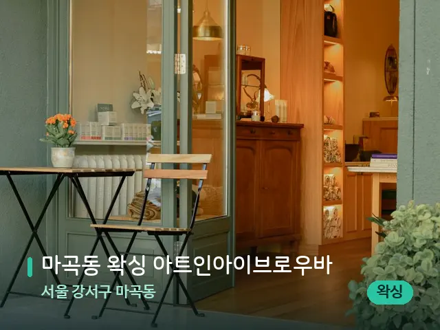 서울 강서구 마곡동 마곡동 왁싱 아트인아이브로우바 — 데이 스파 인테리어