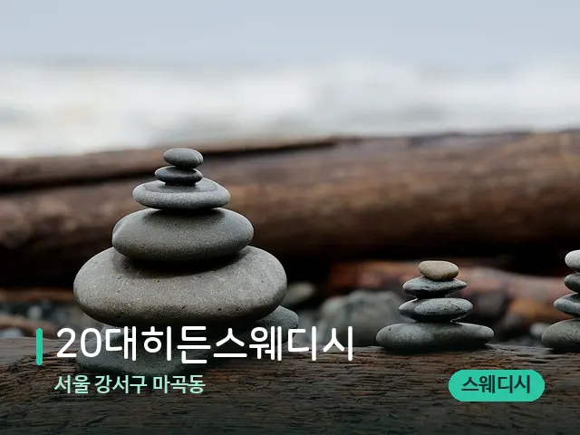 서울 강서구 마곡동 20대히든스웨디시 — 핫스톤을 올린 관리 장면