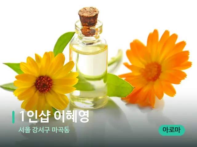서울 강서구 마곡동 1인샵 이혜영 — 마사지 관리를 받는 장면